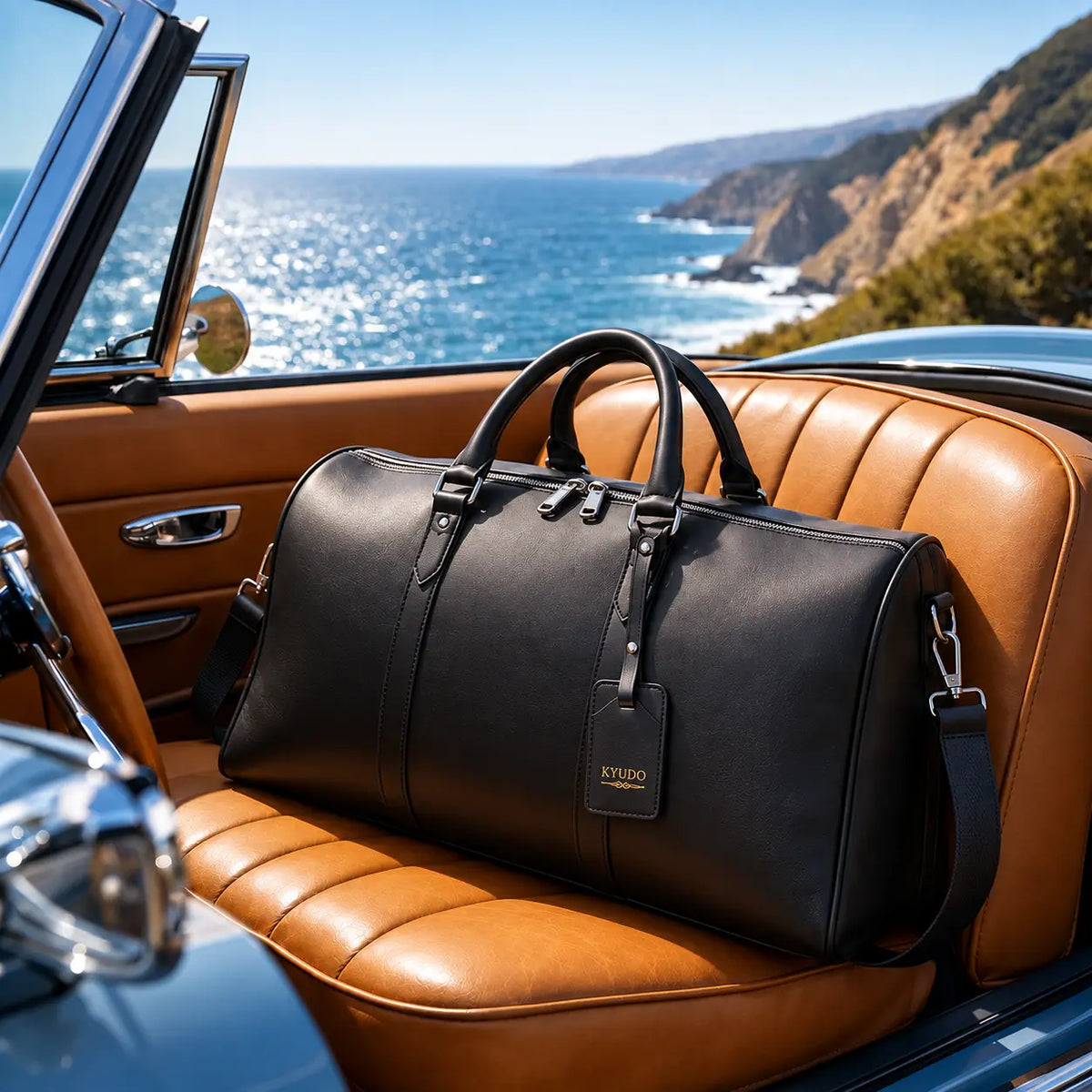 The Meridian Duffle — Midnight Black